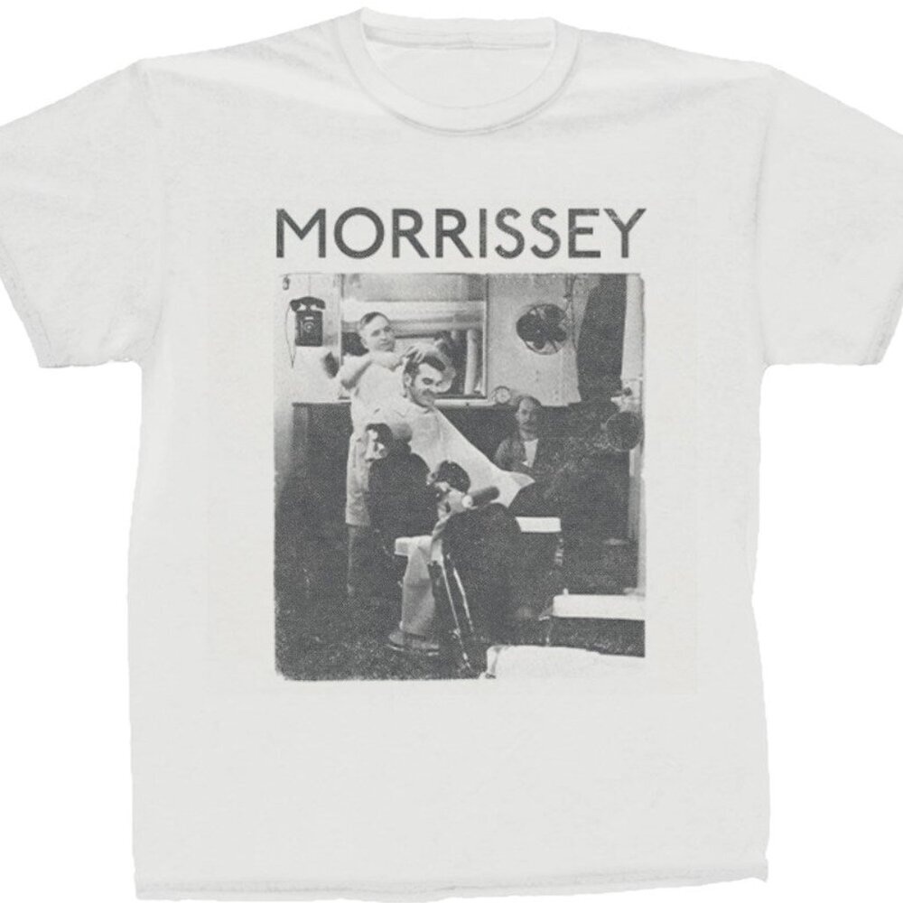 Morrissey Barbershop Photo Vintage Style Indie Rock Graphic Unisex T-Shirt  90
